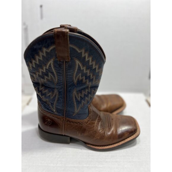 Ariat Tycoon western flat toe boot kids size 2 - Picture 1 of 7